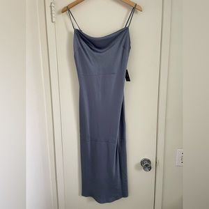 Women's Express Satin Look Cowl Neck Midi Slip Dress
